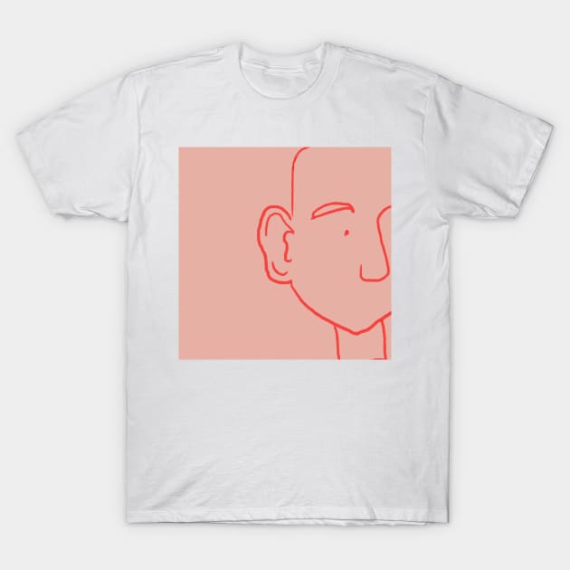 Lineart face T-Shirt by Ink_lori